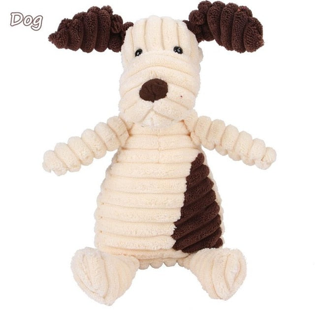 Animal Shape Dog Toys for Small to Large Dogs - dog / M