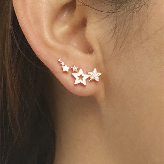 Stylish Star Studded Earrings