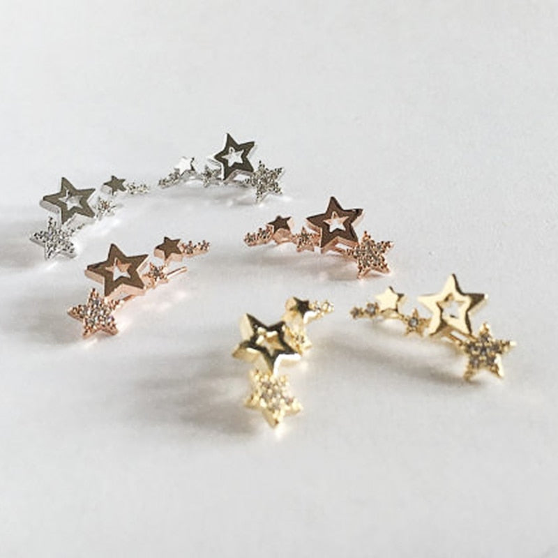 Stylish Star Studded Earrings