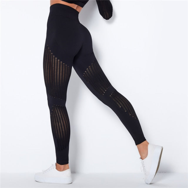 Seamless High Waist Leggings - black / XS - black / M - black / S - black / L