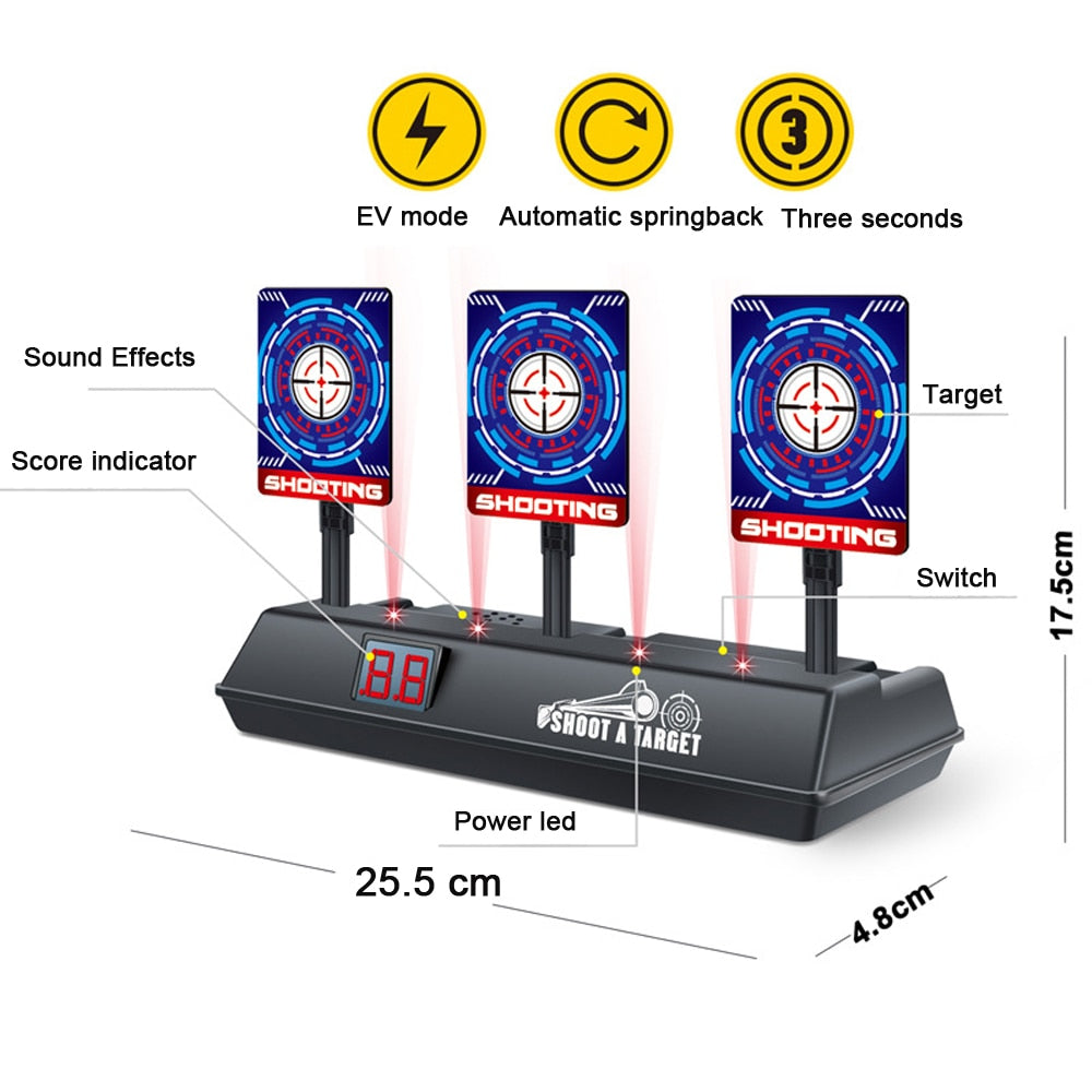 Auto-Reset Electric Target For Nerf Toys