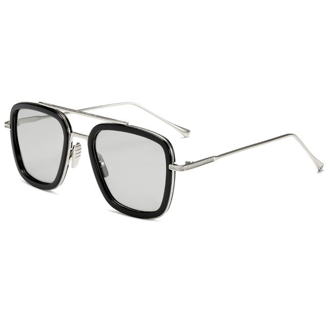 Tony Stark Style Sunglasses for Women or Men - C15Silver BS