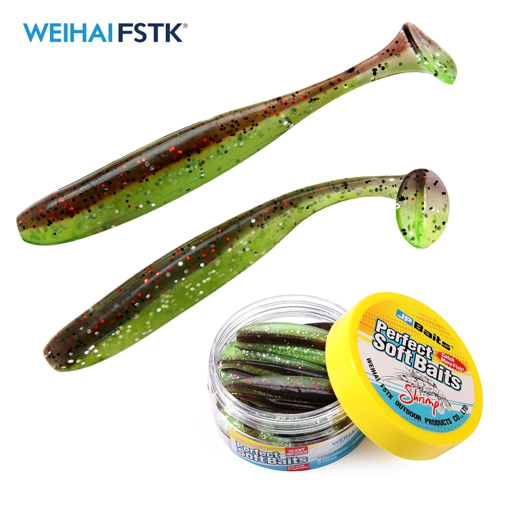 Scented Easy Shiner SwimBaits Double Color Carp Soft Lures