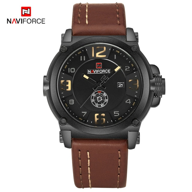 NAVIFORCE Luxury Men Watch - Brown