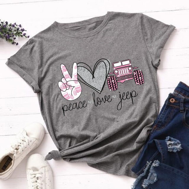 Peace Love Coffee T-Shirt - 906N-ff-422-1-15 / XXS - 906N-ff-422-1-15 / XS - 906N-ff-422-1-15 / S - 906N-ff-422-1-15 / M - 906N-ff-422-1-15 / L - 906N-ff-422-1-15 / XL - 906N-ff-422-1-15 / XXL