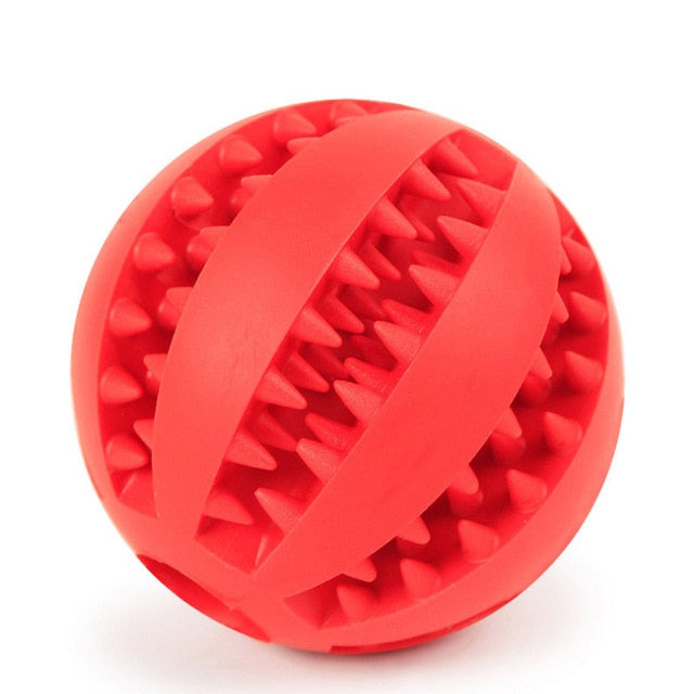 Rubber Dog Ball - Red / S   Diameter 5CM - Red / M  Diameter 7CM