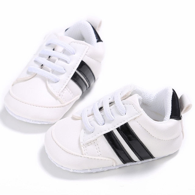 Toddler First Walker Baby Shoes - a-whiteblack / 0-6 Months - a-whiteblack / 13-18 Months - a-whiteblack / 7-12 Months