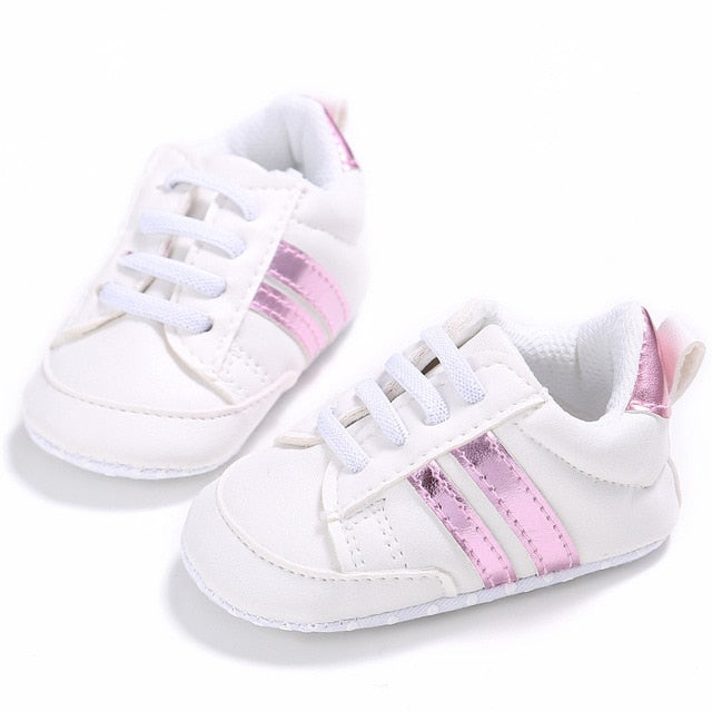 Toddler First Walker Baby Shoes - a-whitepink / 13-18 Months - a-whitepink / 7-12 Months - a-whitepink / 0-6 Months