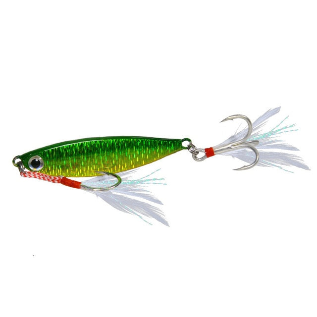 Metal Jigs / Holographic - green / 15g - green / 20g - green / 7g - green / 10g - green / 30g