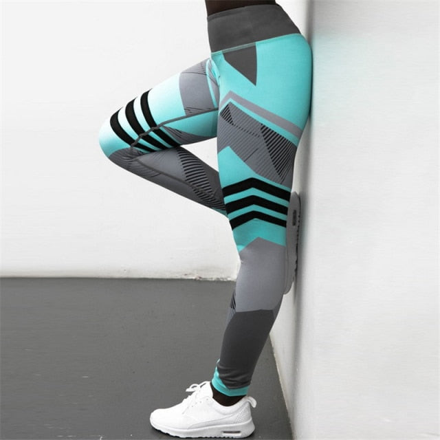 Quick Dry Sport Leggings - Blue / S - Blue / XL - Blue / One Size - Blue / M - Blue / L