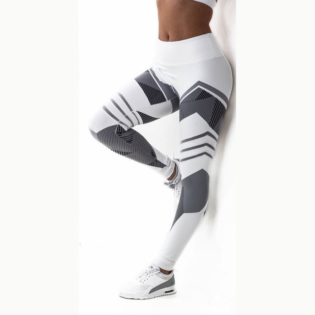 Quick Dry Sport Leggings - White / M - White / L - White / S - White / XL - White / One Size