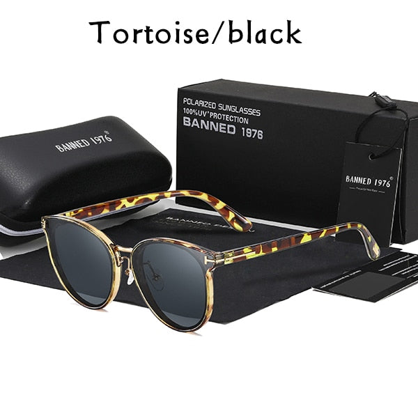 2021 Polarized Women’s Fashion Sunglasses - Tortoise / full package