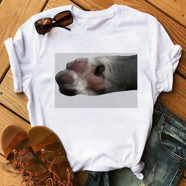 Dog Paws T-Shirt (Variety Selection) - BT5113 / XXL - BT5113 / L - BT5113 / XL - BT5113 / S - BT5113 / M