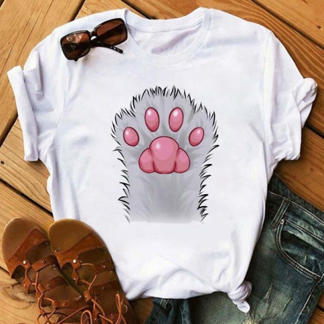 Dog Paws T-Shirt (Variety Selection) - BT5115 / XXL - BT5115 / L - BT5115 / XL - BT5115 / S - BT5115 / M