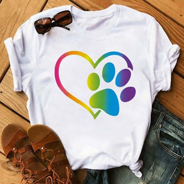 Dog Paws T-Shirt (Variety Selection)