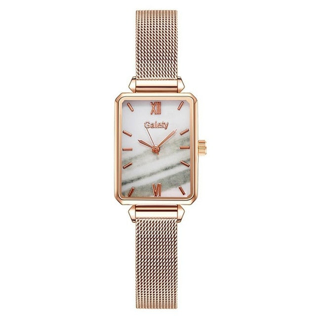 Gaiety Women Fashion Quartz Watch with Bracelet - 1pc Mesh Watch 5