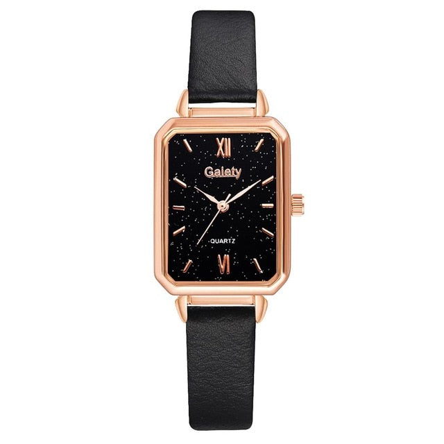 Gaiety Women Fashion Quartz Watch with Bracelet - 1pc Leather Watch