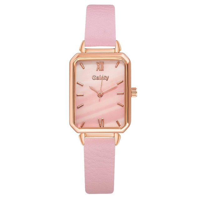 Gaiety Women Fashion Quartz Watch with Bracelet - 1pc Leather Watch 5