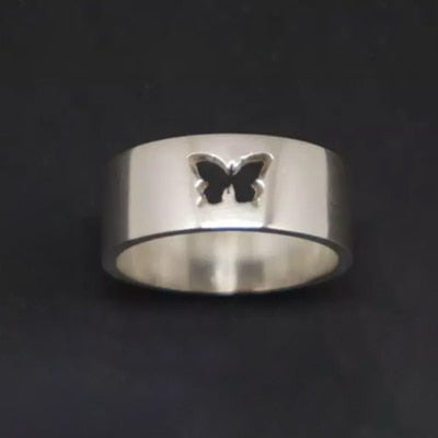 Airplane Couple Ring Set - 10 / Butterfly-Men - 9 / Butterfly-Men - 11 / Butterfly-Men