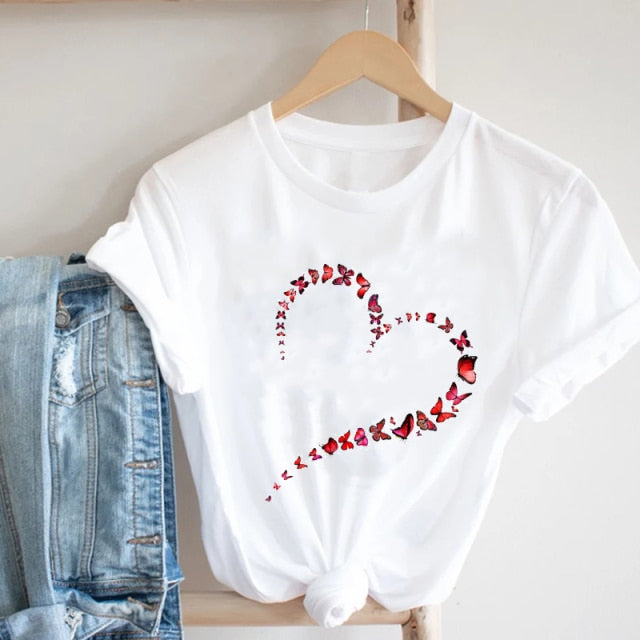 Variety Selection Valentine's Day Heart T-shirt