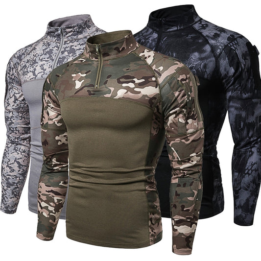 Mens Camouflage Tactical Shirt