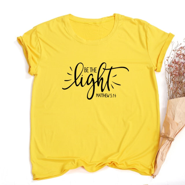 “Be The Light” Matthew 5.14 T-Shirt - D558-FSTYE- / S - D558-FSTYE- / L - D558-FSTYE- / M - D558-FSTYE- / XXL - D558-FSTYE- / XL