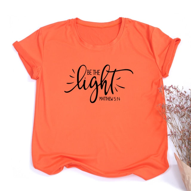 “Be The Light” Matthew 5.14 T-Shirt - D558-FSTOG- / S - D558-FSTOG- / L - D558-FSTOG- / M - D558-FSTOG- / XXL - D558-FSTOG- / XL