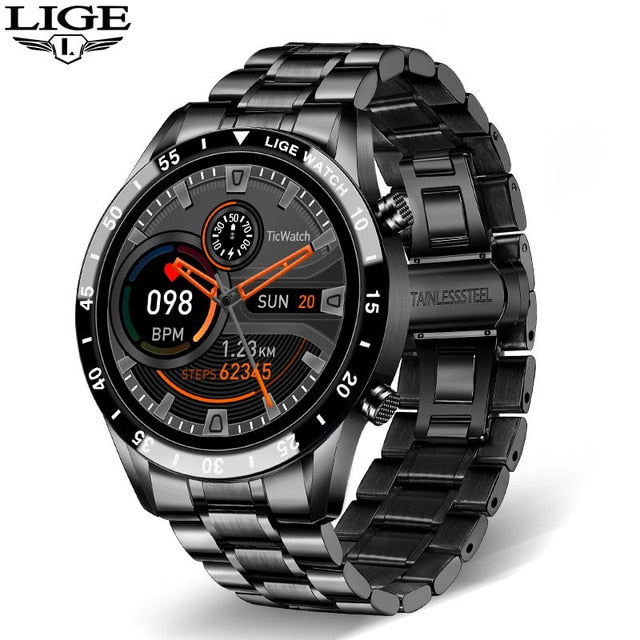 LIGE Smart Watch - Black / SPAIN - Black / China