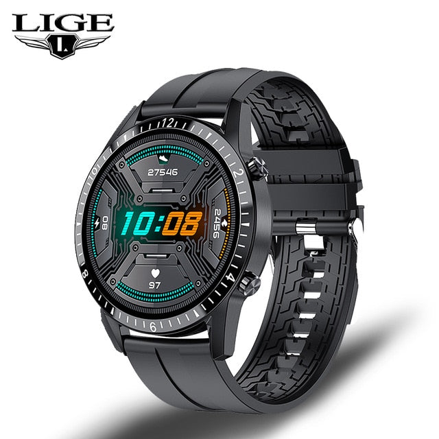 LIGE Smart Watch - Black 2 / China