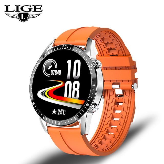 LIGE Smart Watch - Orange / China