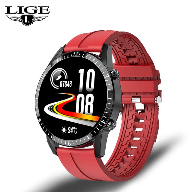 LIGE Smart Watch - Red / China