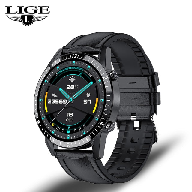 LIGE Smart Watch - Black 3 / China