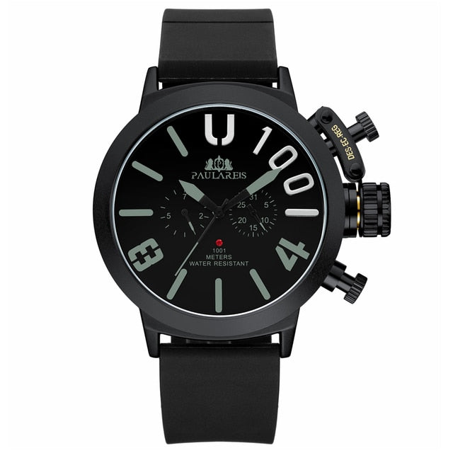 Paulareis Automatic Self Wind Watch - Black Grey