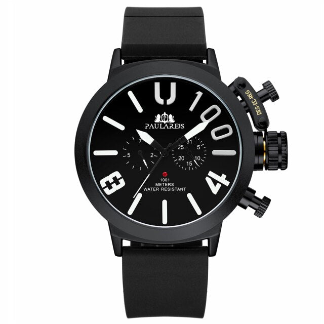 Paulareis Automatic Self Wind Watch - Black White