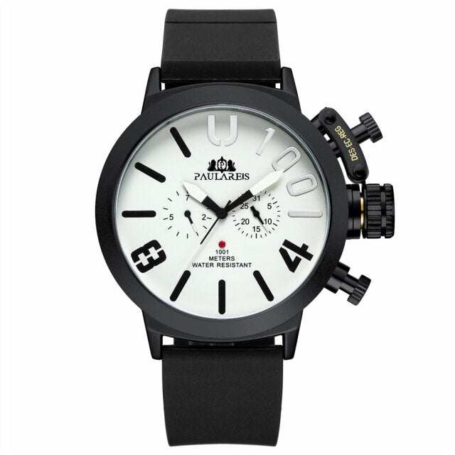 Paulareis Automatic Self Wind Watch - Black White Dial