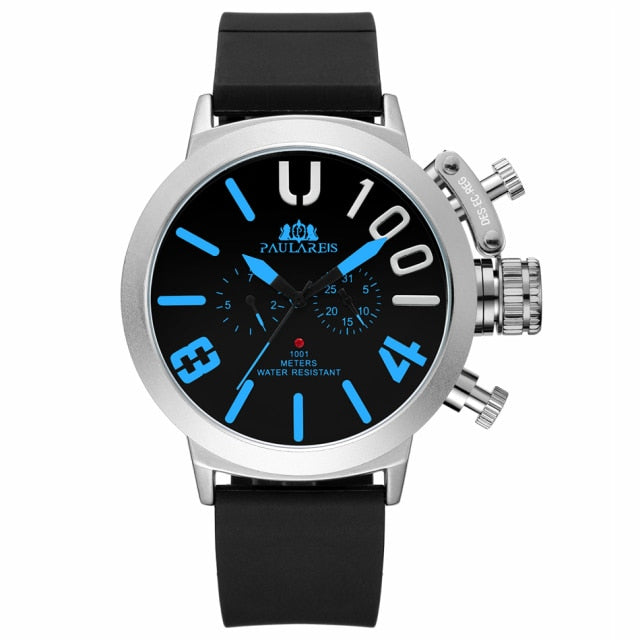 Paulareis Automatic Self Wind Watch - Silver Blue