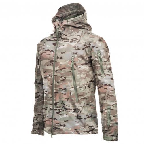 Army Shark Skin Tactical Style Jacket - Camo Orange / 2XL - Camo Orange / 3XL - Camo Orange / L - Camo Orange / XL - Camo Orange / M