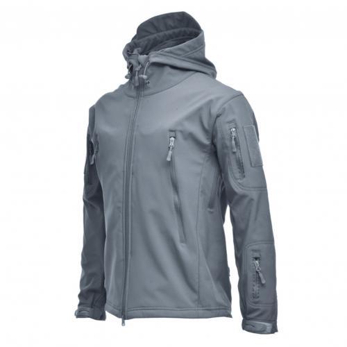 Army Shark Skin Tactical Style Jacket - Grey / 3XL - Grey / 2XL - Grey / XL - Grey / M - Grey / L