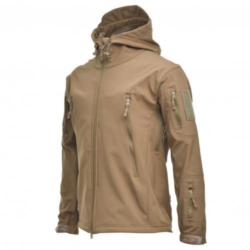 Army Shark Skin Tactical Style Jacket - Khaki / 3XL - Khaki / 2XL - Khaki / L - Khaki / XL - Khaki / M