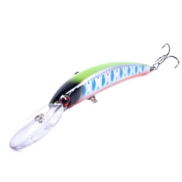 HENGJIA 1pcs Deep Diving Wobblers Minnow - 6