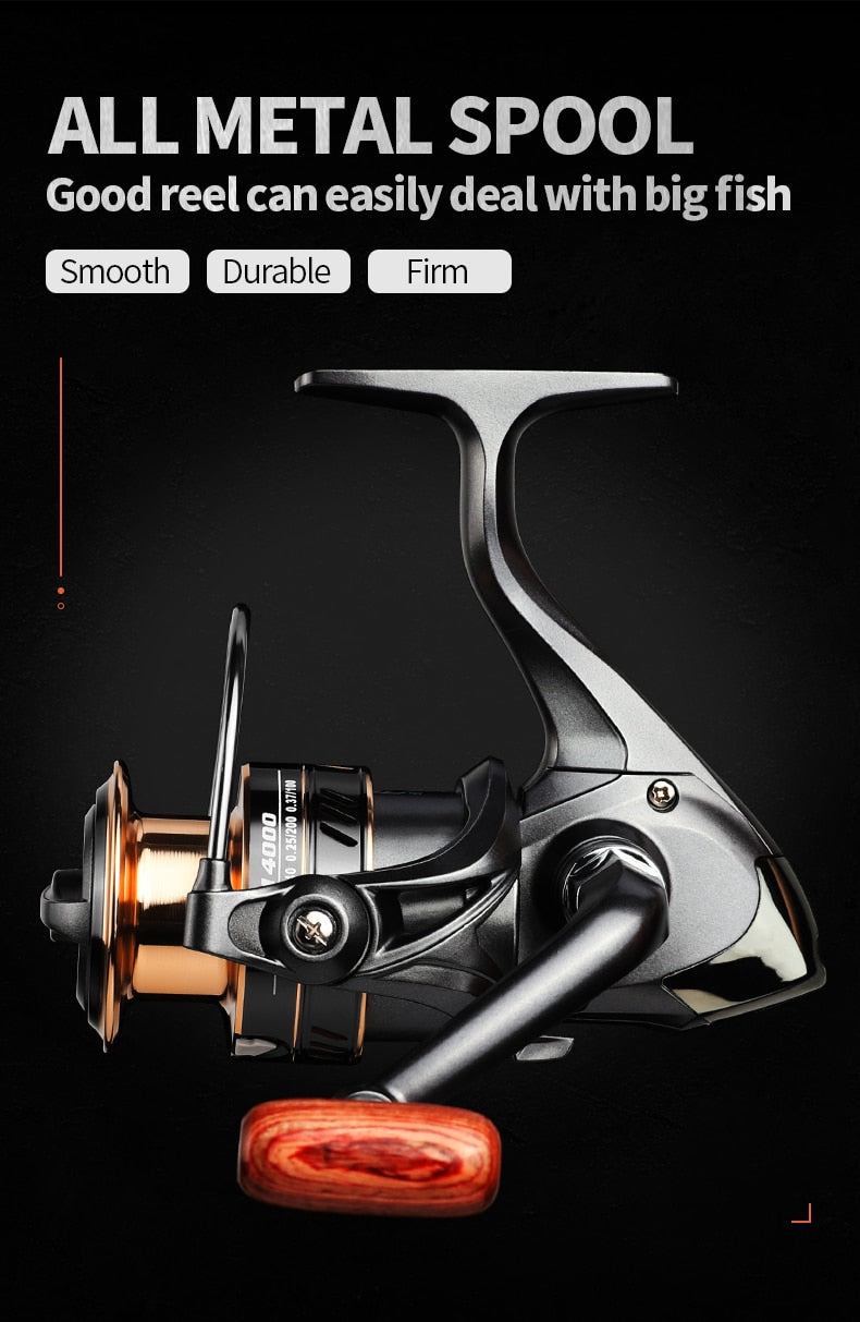 LINNHUE Fishing Reel 5.2:1 High Speed