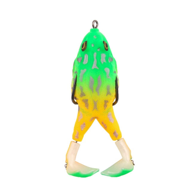 New Top Water Soft Lure Frog - Yellow-green