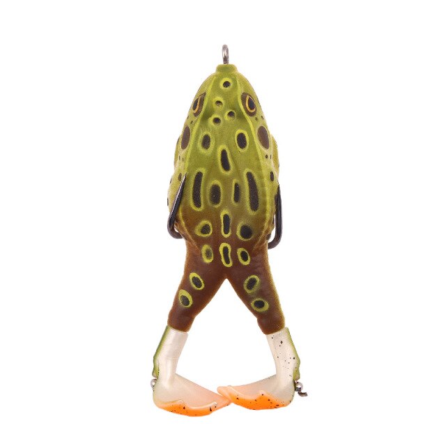 New Top Water Soft Lure Frog - Dark Yellow