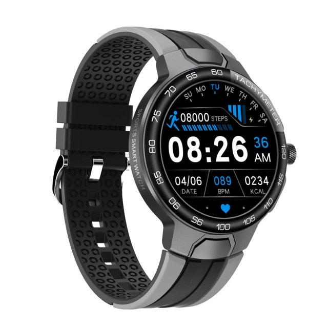 Smart Watch IP68 Waterproof Bluetooth with Exercise Modes - gray