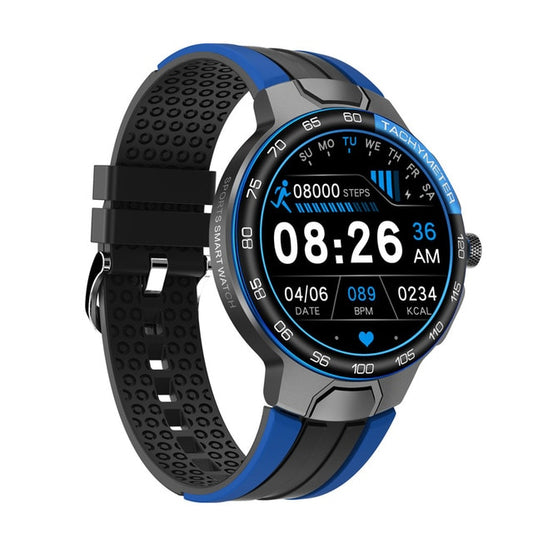 Smart Watch IP68 Waterproof Bluetooth with Exercise Modes - Blue