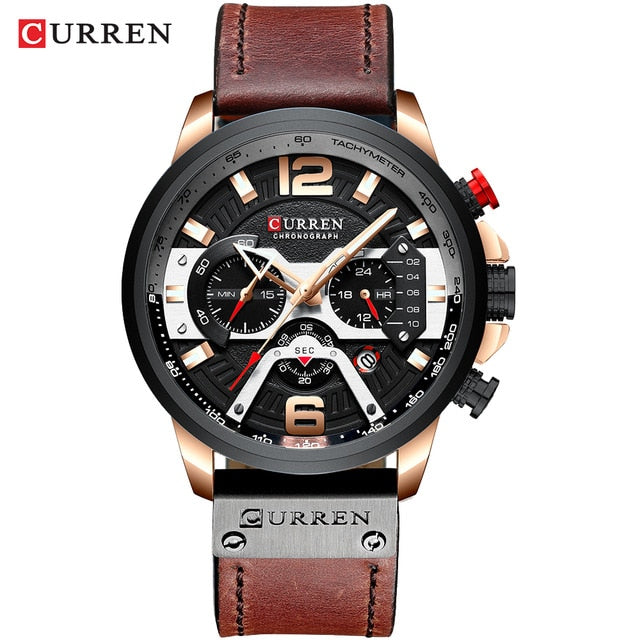 CURREN Casual Sport Watch - rose black watch / SPAIN - rose black watch / China - rose black watch / Russian Federation