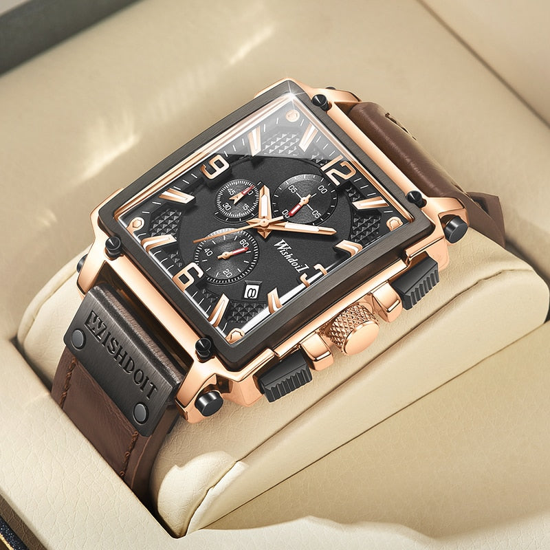 New Luxury Watch with Leather Strap