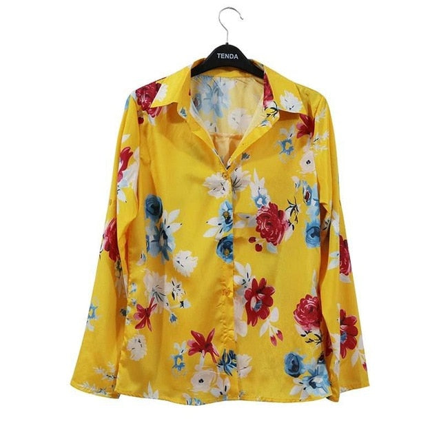 Long Sleeve Blouses - XXL / Yellow-2 - XL / Yellow-2 - 4XL / Yellow-2 - XXXL / Yellow-2 - S / Yellow-2 - L / Yellow-2 - M / Yellow-2 - 5XL / Yellow-2