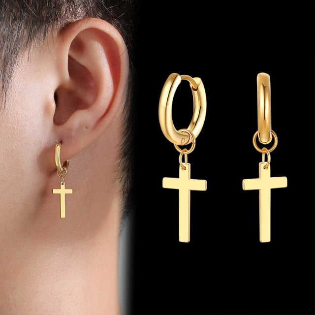 Cross Earrings - ED-404G