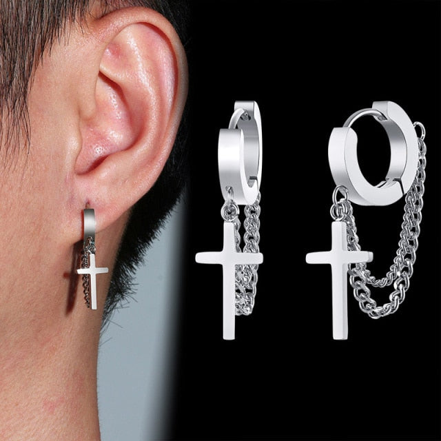 Cross Earrings - ED-418S